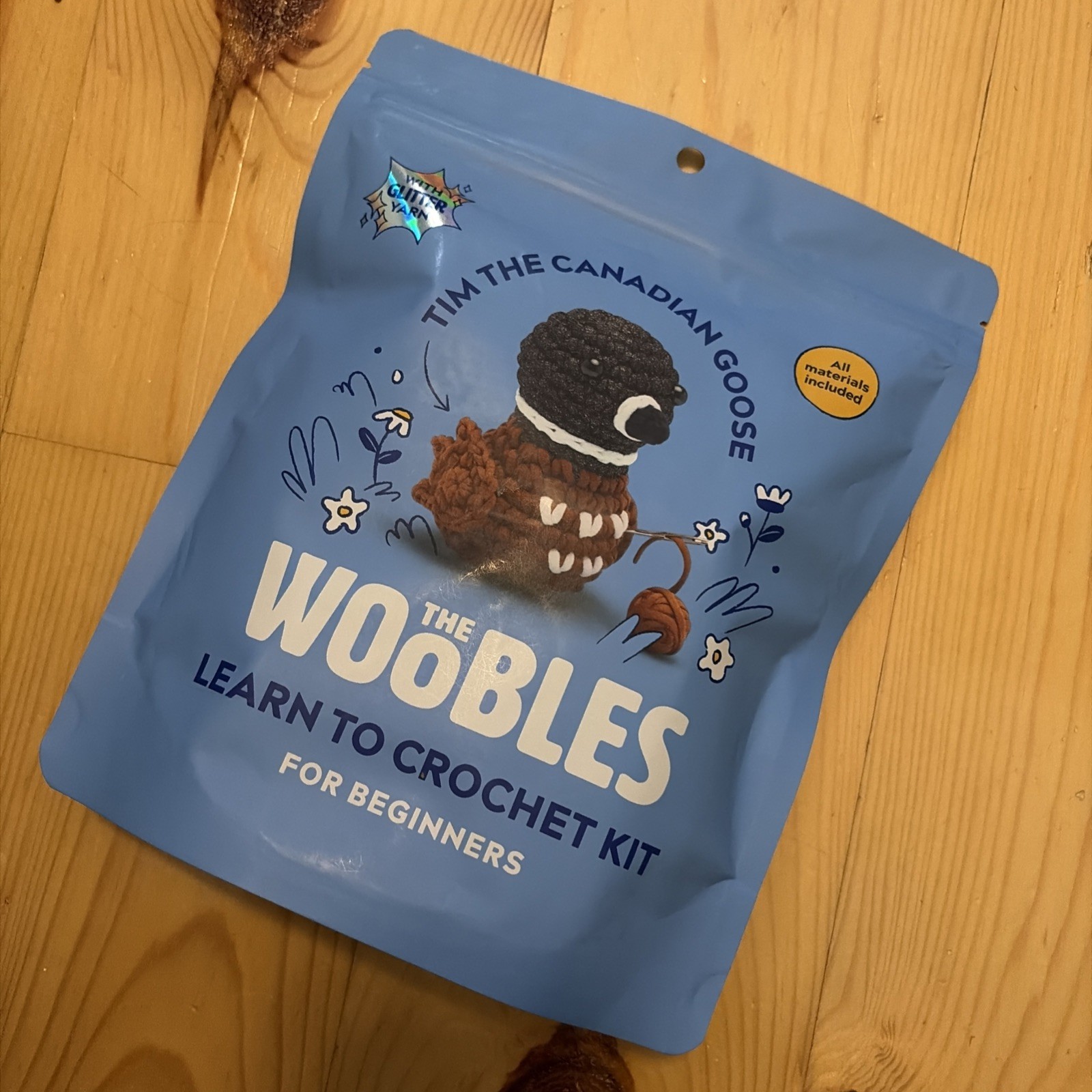 The Woobles TIM THE CANADIAN GOOSE Learn To Crochet Mystery Kit W/ Hook RARE HTF The Woobles TIM THE CANADIAN GOOSE Learn To Crochet Mystery Kit W/ Hook RARE HTF