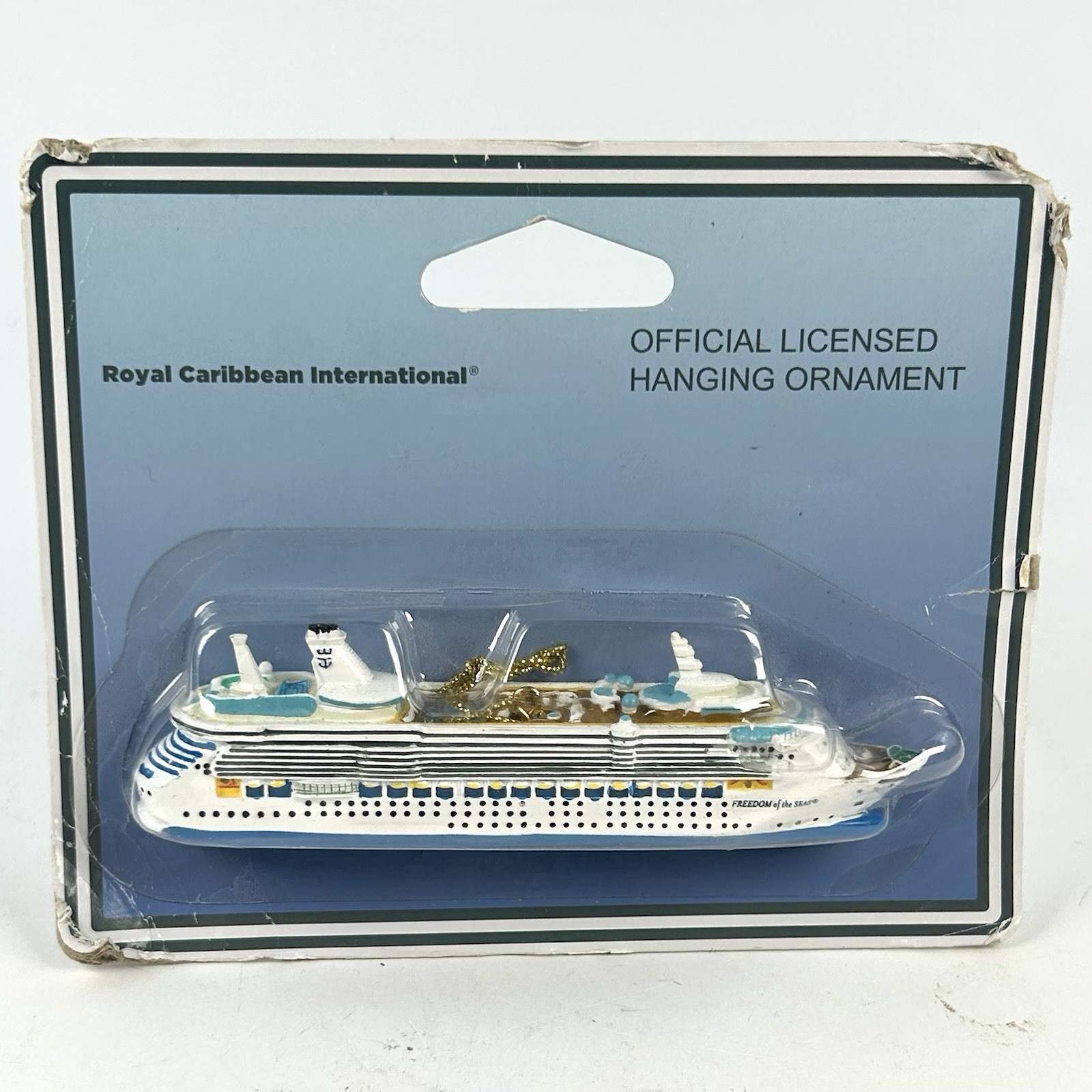 Royal Caribbean Freedom of the Seas Cruise Ship Christmas Ornament Sealed c2000s