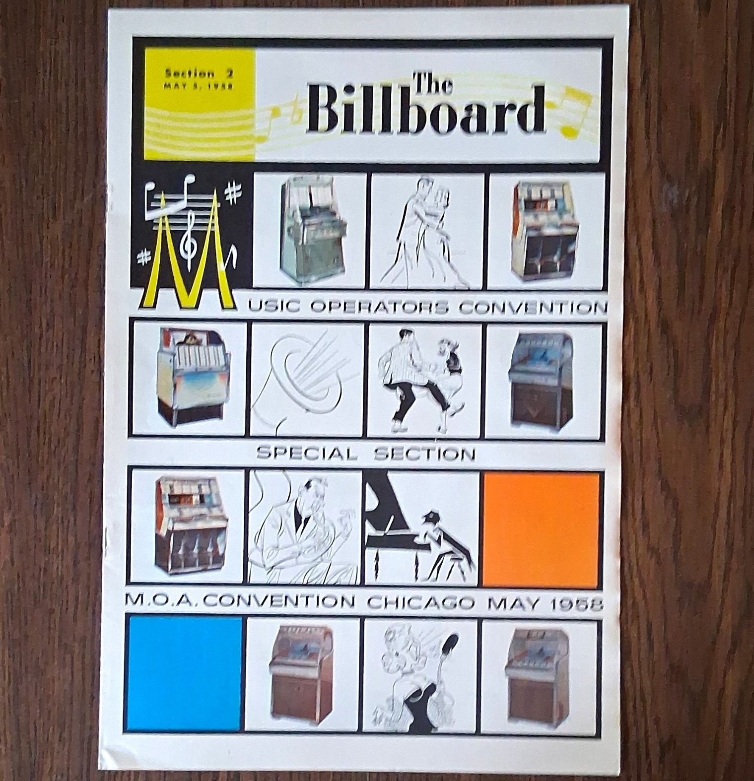 The Billboard Special Section M.O.A. Convention Chicago May 1958 Magazine