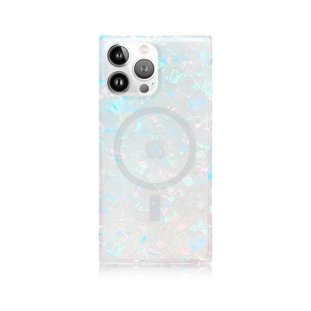 Flaunt Square iPhone 16 Pro Max Cell Phone Case with MagSafe - Opal Shell Flaunt Square iPhone 16 Pro Max Cell Phone Case with MagSafe - Opal Shell