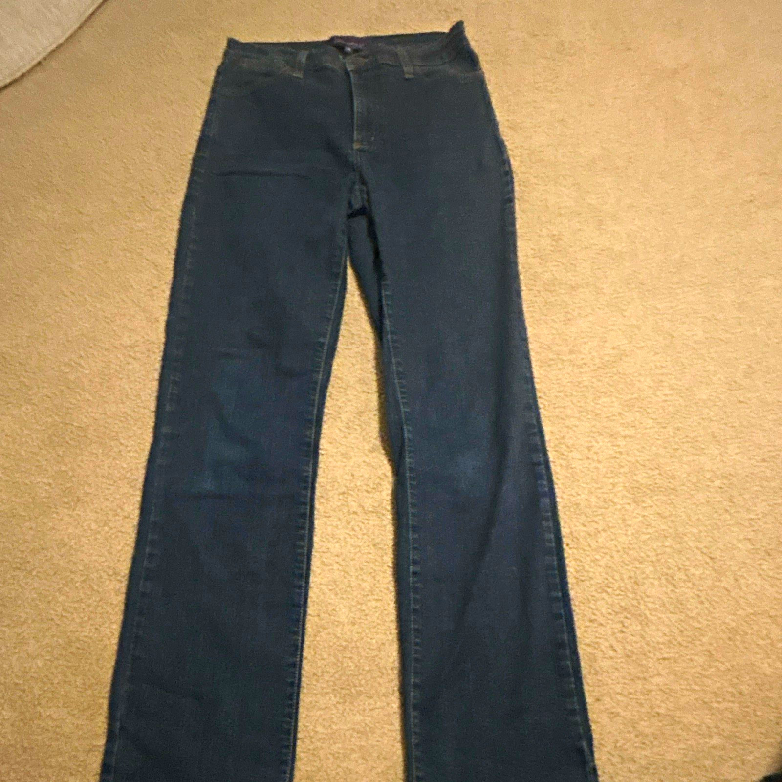 NYDJ Not Your Daughter’s Women’s Dark Wash Blue Denim Straight Jeans Size 6