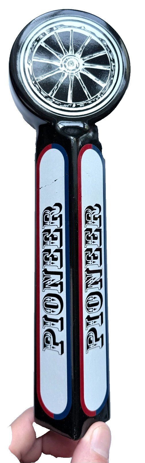 PIONEER - WESTERN WAGON WHEEL - BEER TAP HANDLE (Ceramic)