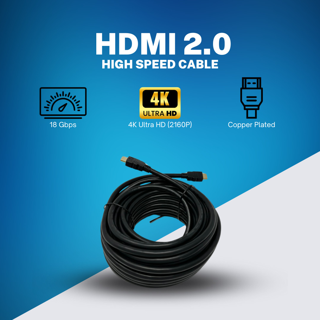 4K 2.0 HDMI Cable Ethernet 4K x 2K High Speed 3D HDTV - 12, 15, 20, 25, 35 Ft