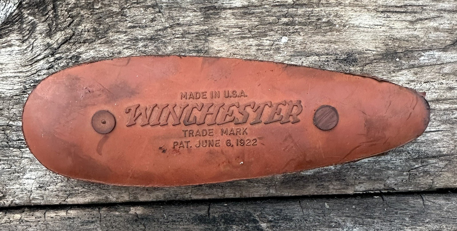 VINTAGE WINCHESTER RED RUBBER BUTT RECOIL PAD NOS