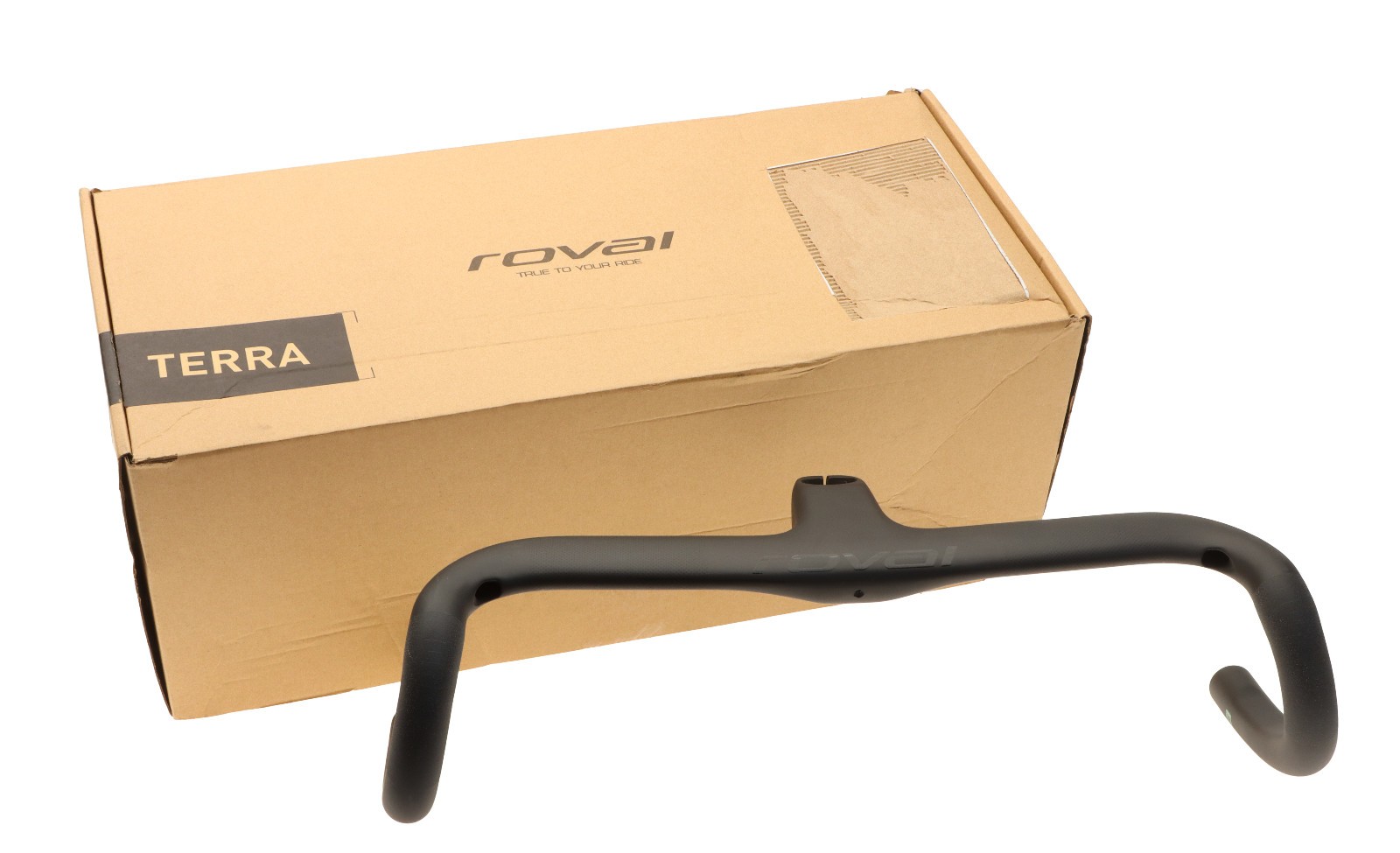 Roval Terra Cockpit Gravel Carbon Handlebar/Stem 38cm x 75mm Test Fit Roval Terra Cockpit Gravel Carbon Handlebar/Stem 38cm x 75mm Test Fit