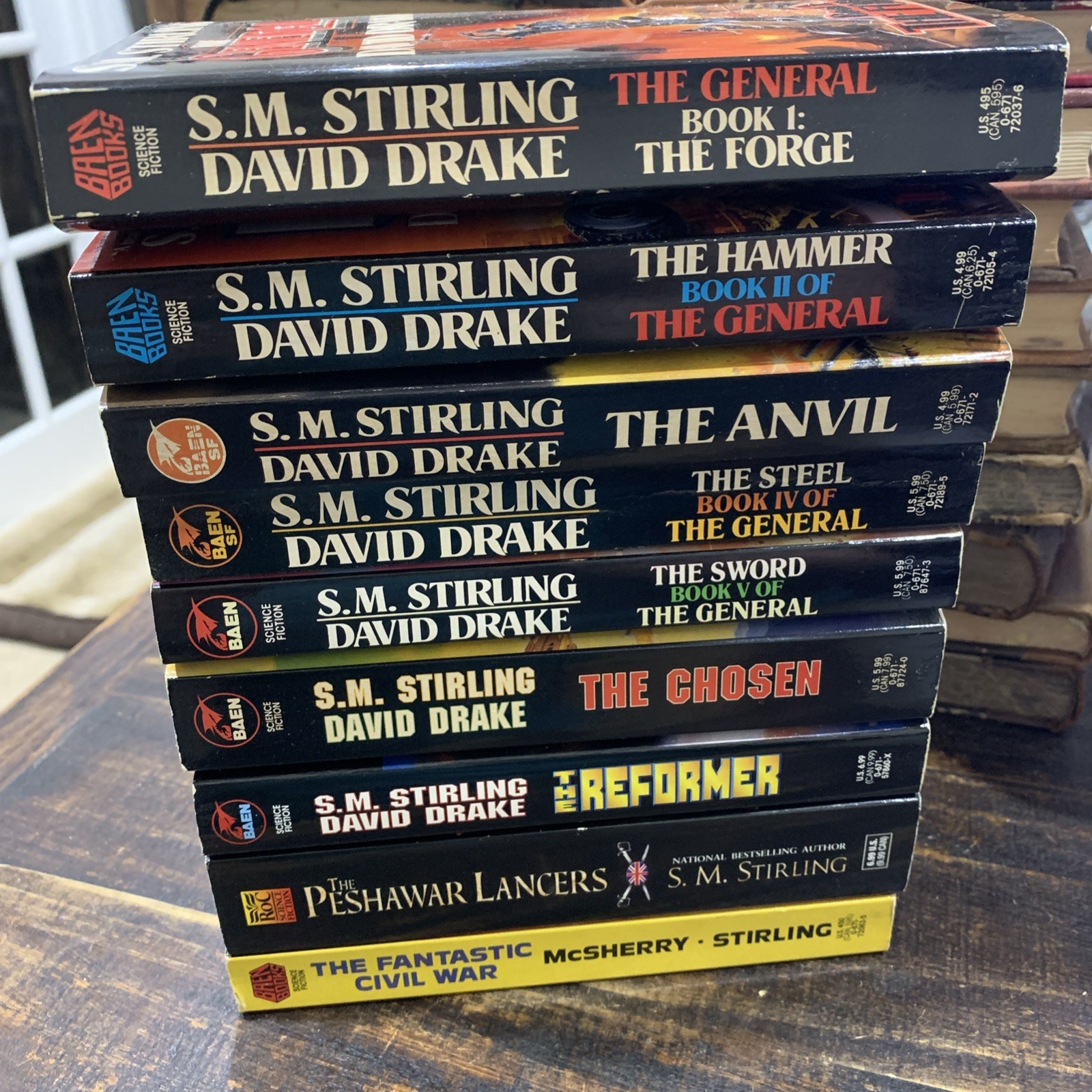 THE GENERAL BOOK Series & More Lot Of 9 THE FORGE S.M. STIRLING DAVID DRAKE