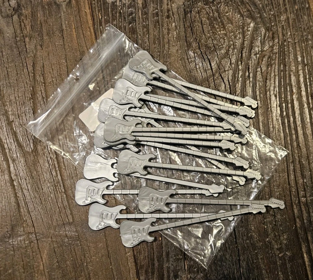 New Royer Made In The USA Guitar Drink Swizzle Sticks New Royer Made In The USA Guitar Drink Swizzle Sticks