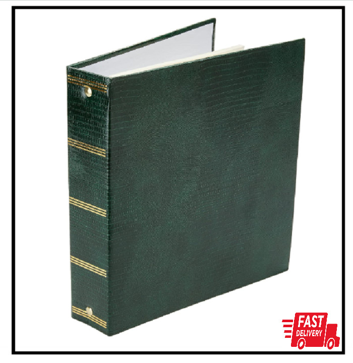 Magnetic Self-Stick 3-Ring Photo Album 100 Pages 50 Sheets Hunter Green Magnetic Self-Stick 3-Ring Photo Album 100 Pages 50 Sheets Hunter Green