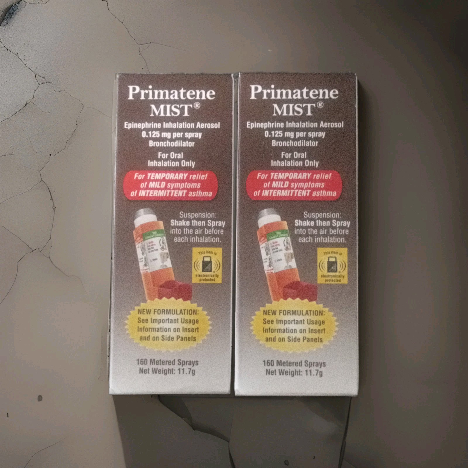 (2 pack) Primatene MIST Epinephrine Oral Inhalation Aerosol (2 pack) Primatene MIST Epinephrine Oral Inhalation Aerosol