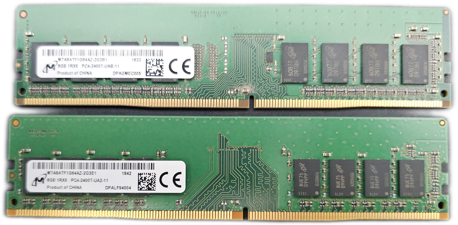 MICRON 16GB DDR4-2400 PC4-2400T UDIMM DESKTOP RAM 2x8GB