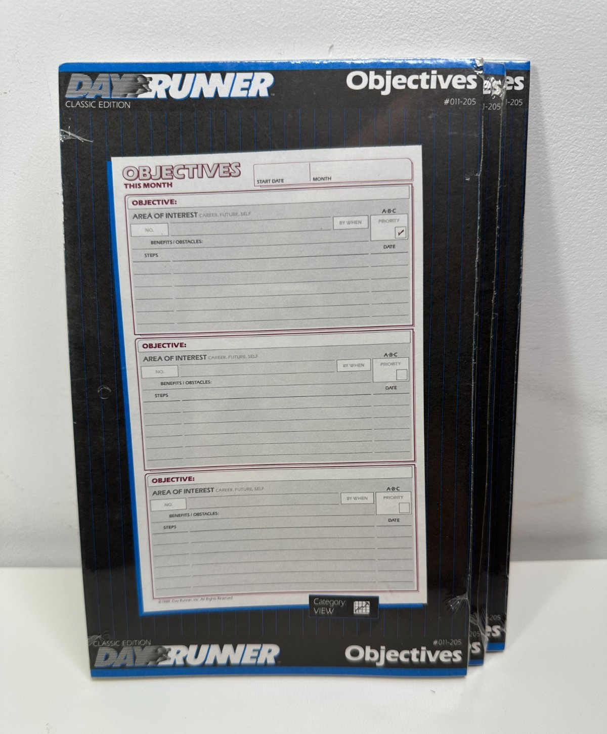 3pc Day Runner ObjectivesClassic Edition #011-205 New Seal 3pc Day Runner ObjectivesClassic Edition #011-205 New Seal
