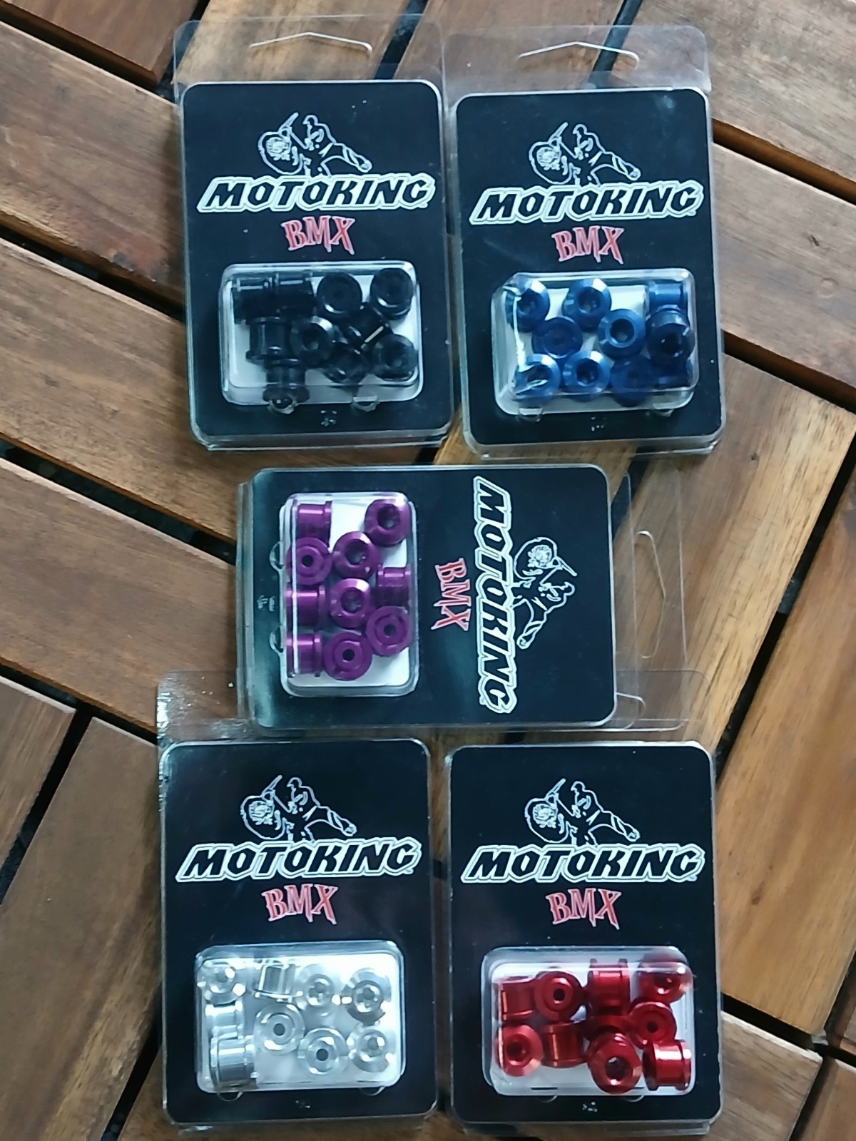 MOTOKING BMX ALLOY CHAINRING BOLTS 20 PACK PURPLE