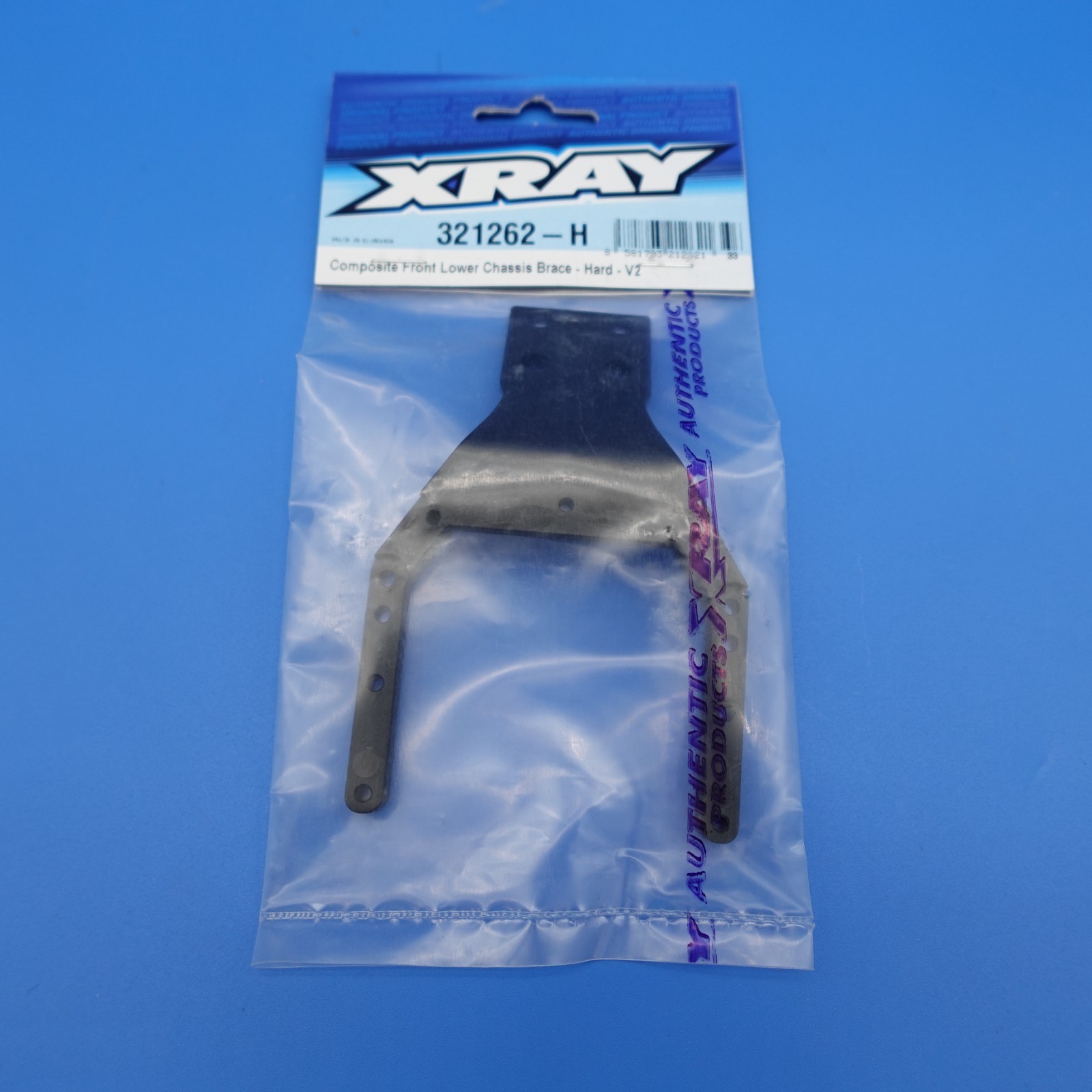XRAY 321262-H Composite Front Lower Chassis Brace Hard V2 RC Part New