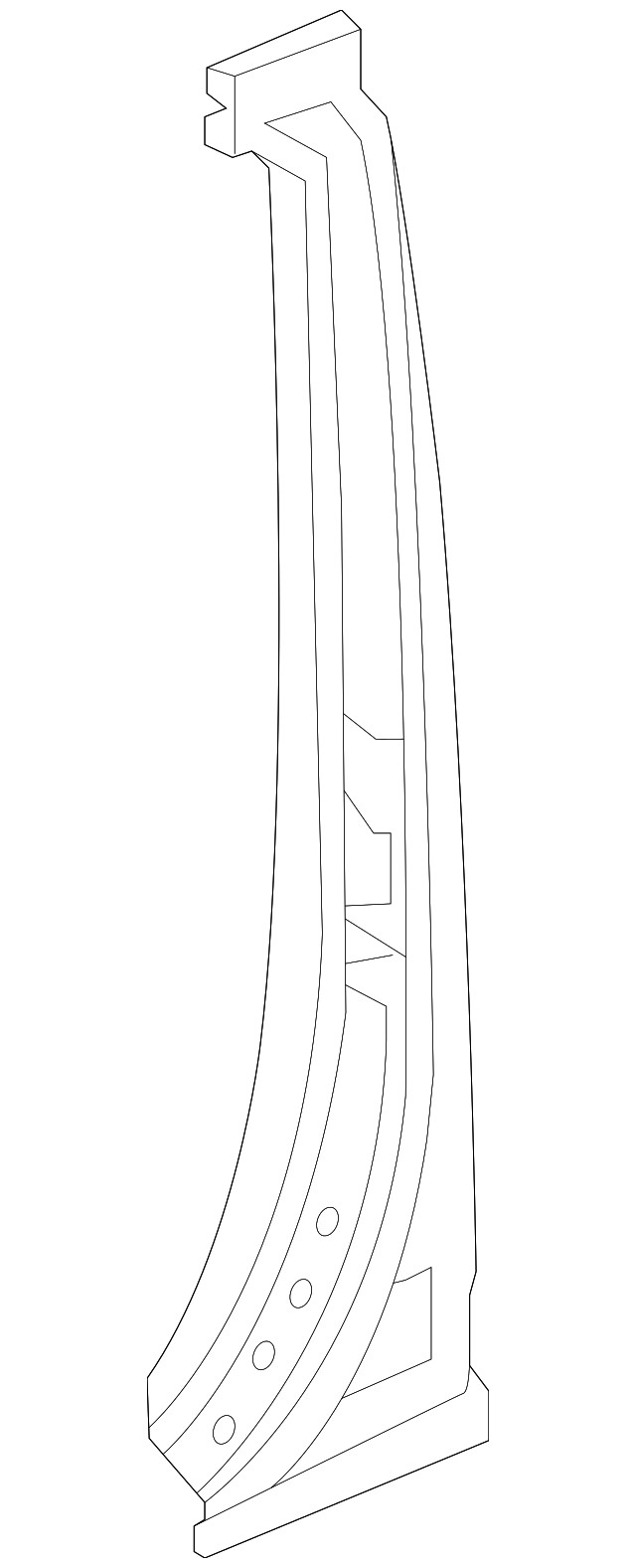 Genuine Honda Body B-Pillar Reinforcement 63610-TK8-305ZZ