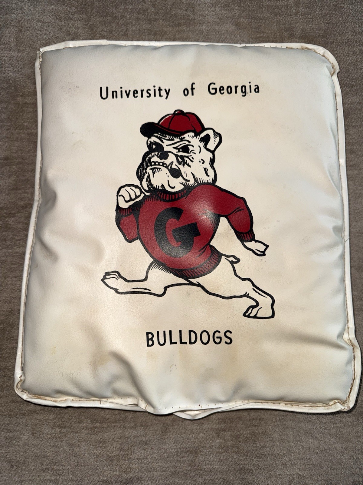 Vintage University Of Georgia Bulldogs Bleacher Cushion UGA 
