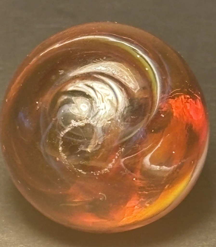 Amazing Antique Giant Swirl Marble Christensen? Greiner? German? Soft?