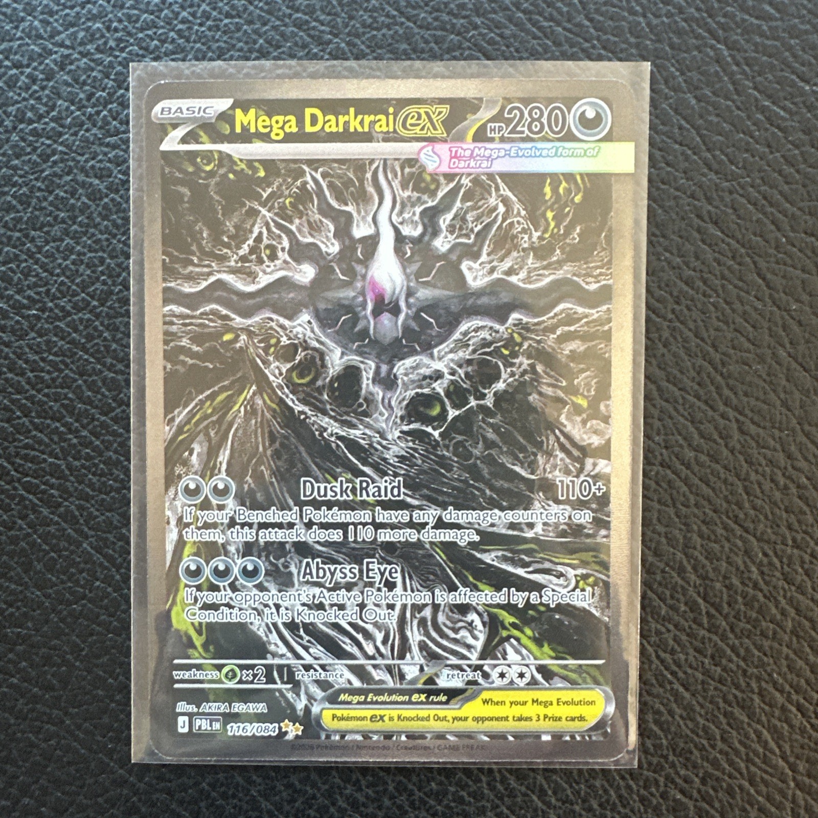 The Pokémon Company Pokemon TCG Mega Darkrai EX Holo Ultra Rare 116/084 ENG