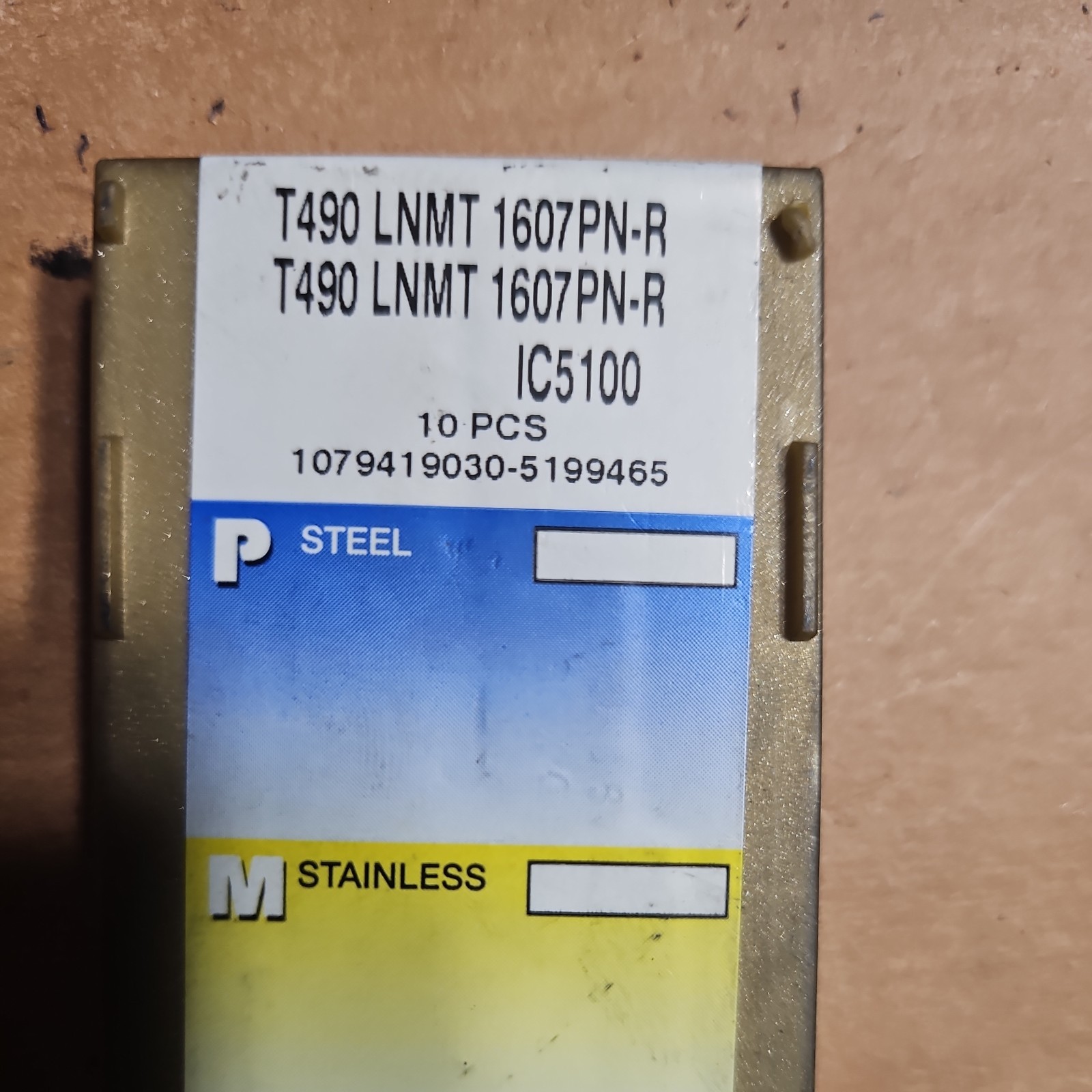 T490 LNMT 1607PN R IC5100 ISCAR Insert **10PCS** Genuine T490 LNMT 1607PN R IC5100 ISCAR Insert **10PCS** Genuine