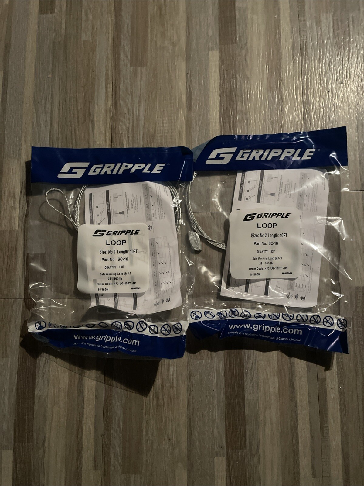 Gripple HF-LG-10FT -4P  Standard Hanger Loop End (10 Per Order)