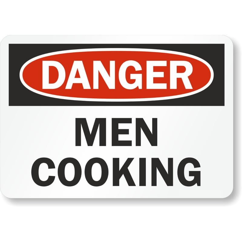 Men Cooking Funny Osha Danger Aluminum Weatherproof Sign c00347