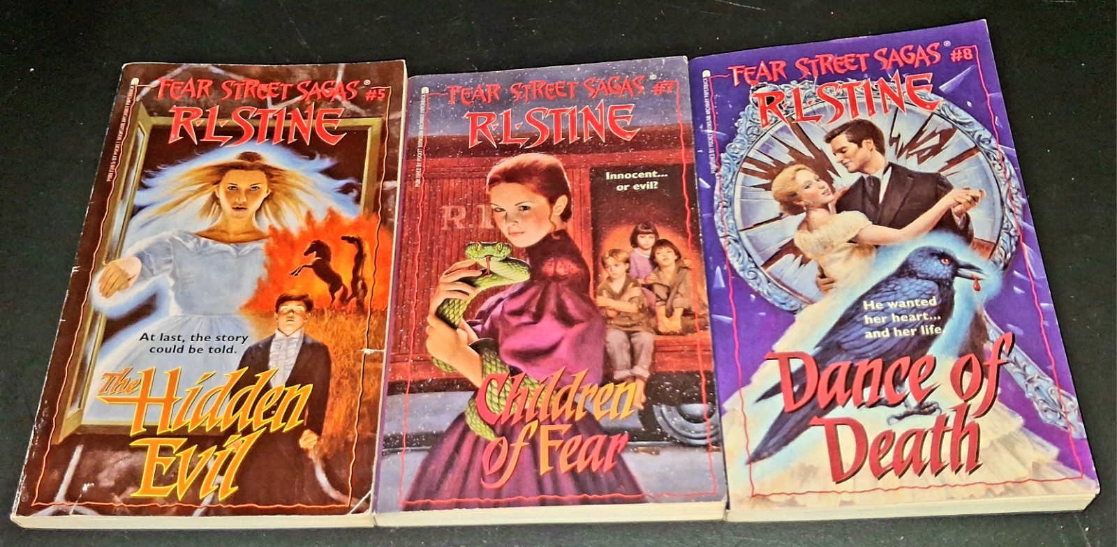 R.L. Stine Fear Street Sagas Lot Of 3 Paperback Book #5, #7, #8 R.L. Stine Fear Street Sagas Lot Of 3 Paperback Book #5, #7, #8