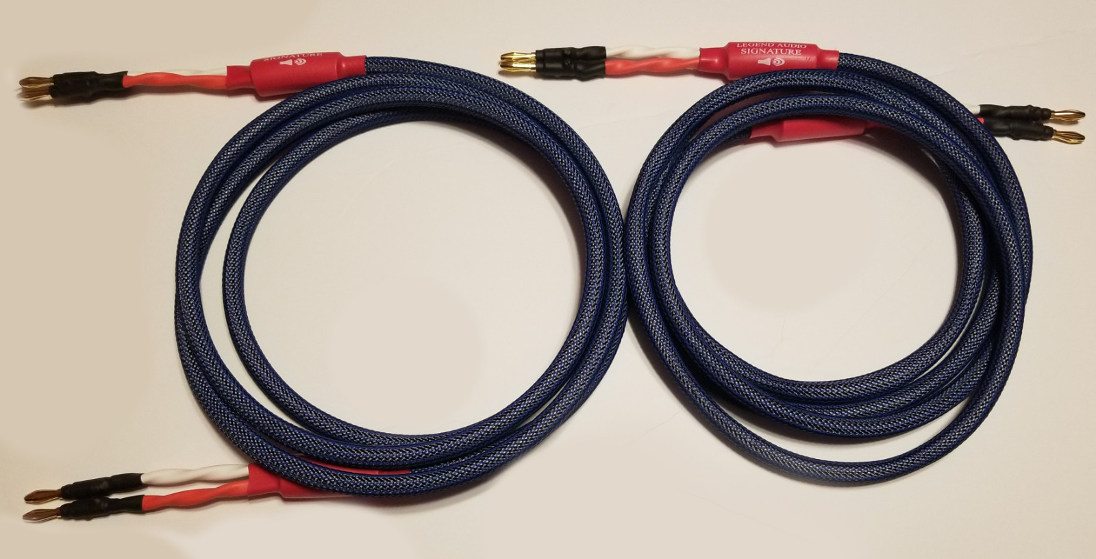 Legend Audio 8Ft. 2x2 Speaker Cables 9 AWG *NEW* SIGNATURE SERIES LINE