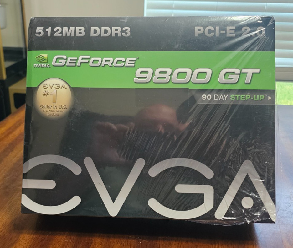 EVGA GeForce 9800 GT 512MB DDR3 PCI-E 2.0 Video Card - New Sealed