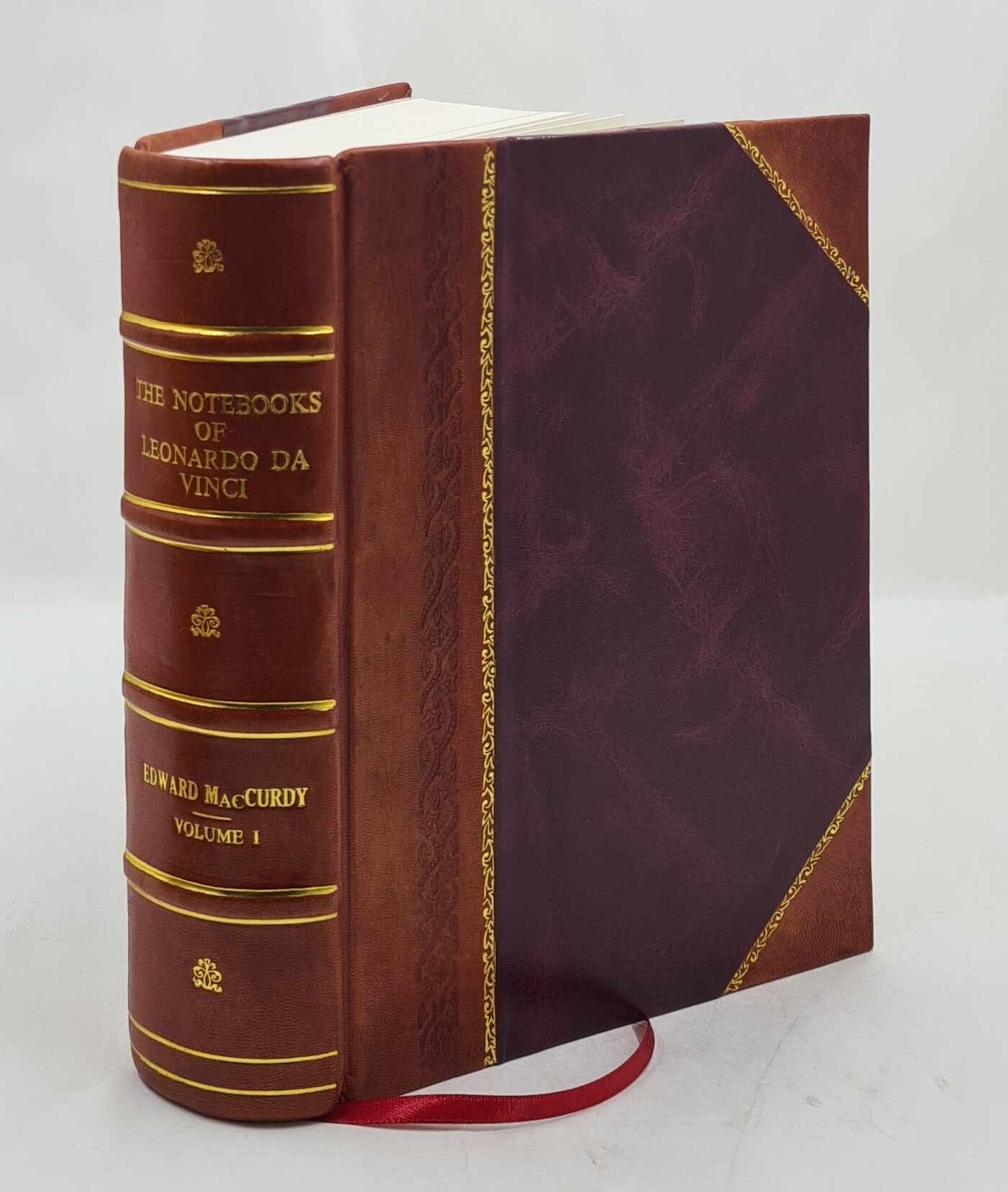 The Notebooks Of Leonardo Da Vinci Volume I V. 1 1905 [Leather Bound]