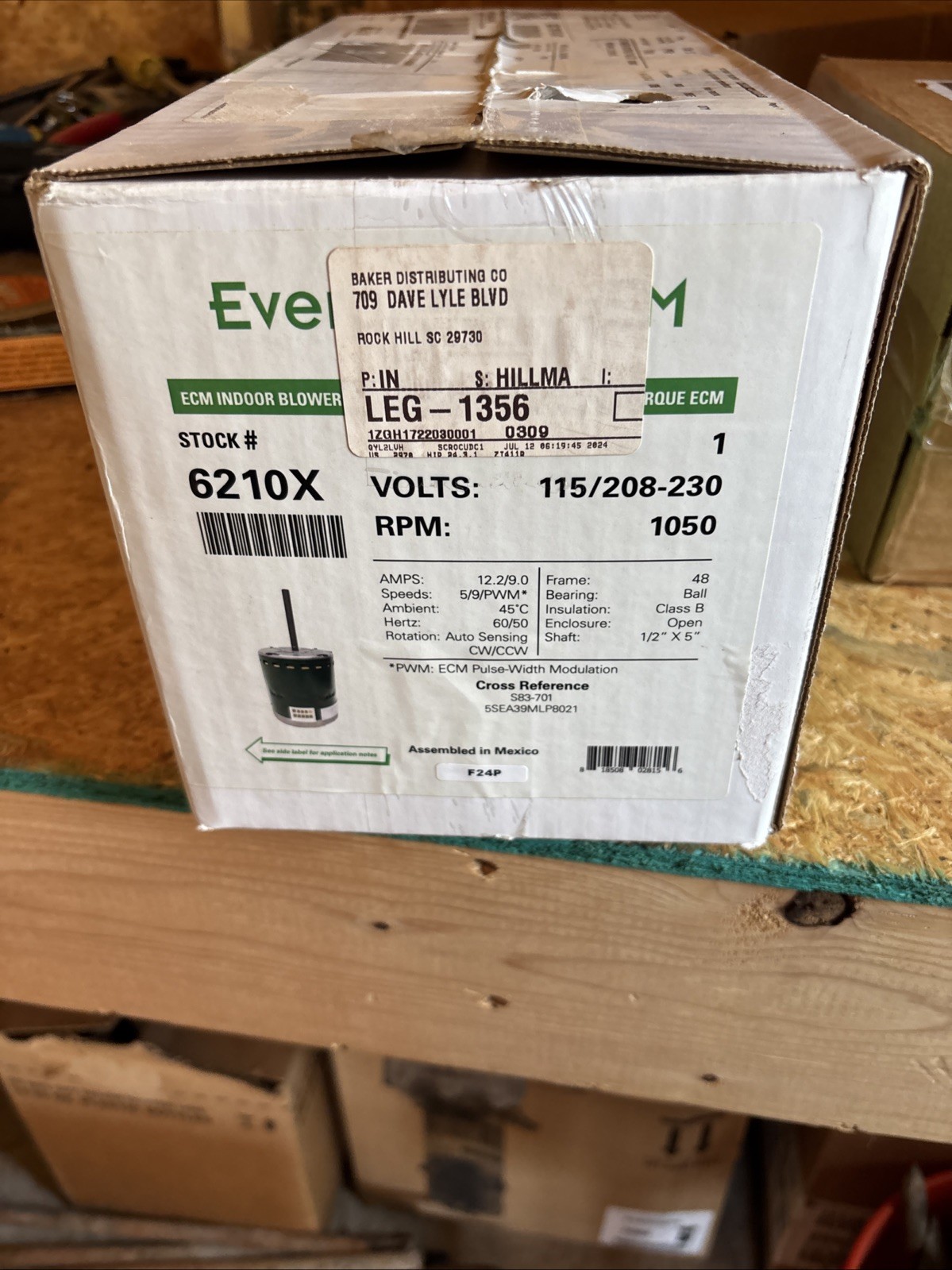Evergreen Hvac Ecm Motor 6210x 1 Horsepower Evergreen Hvac Ecm Motor 6210x 1 Horsepower