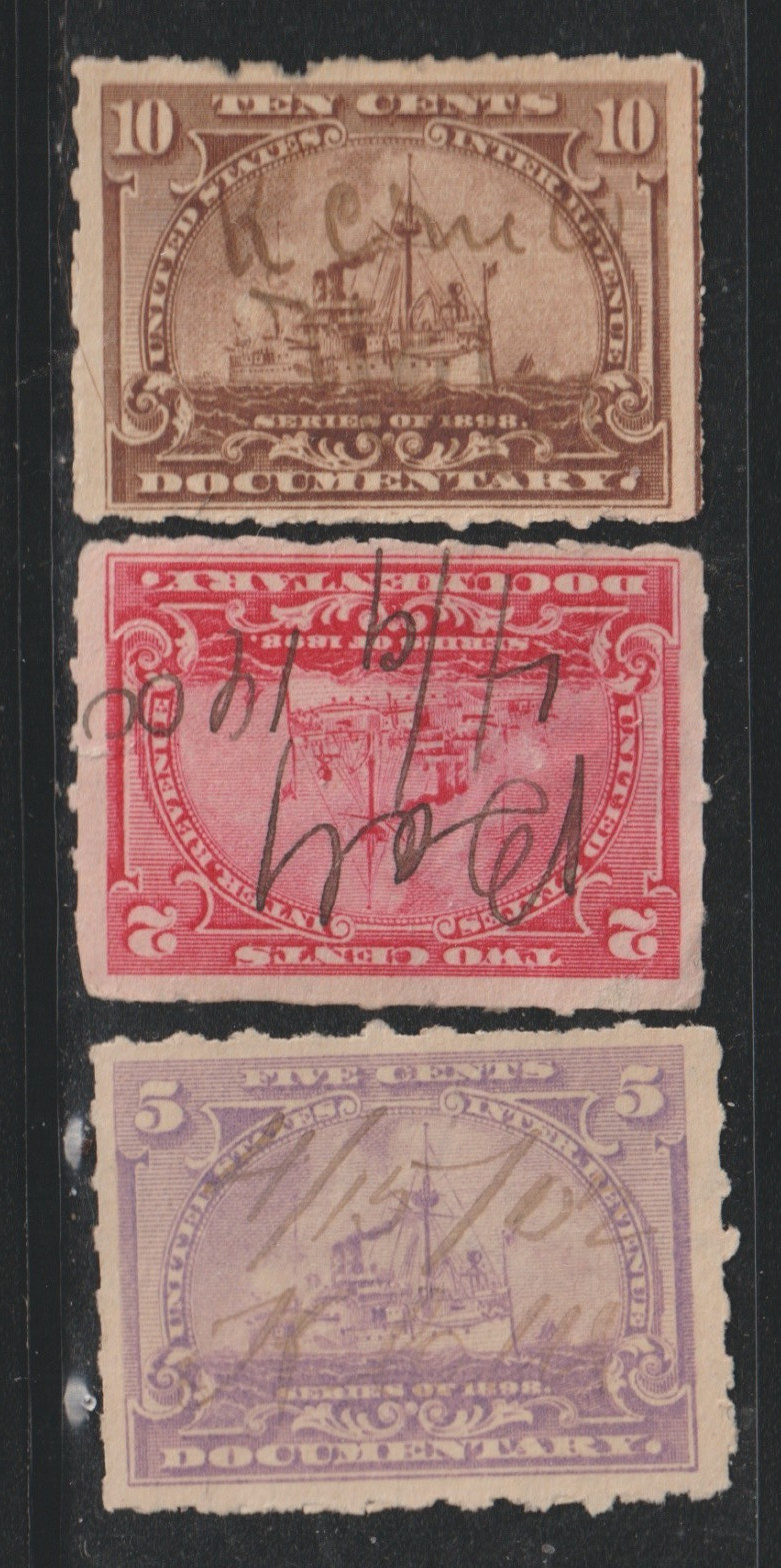 USA 1898 Battleships Seen Stamp Lot buscol 115
