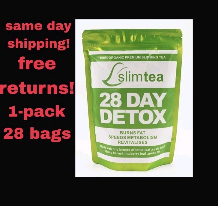 Slim Tea 28 Days Detox Cleanse Fast Weight Loss Detox Tea Beauty All Natural.