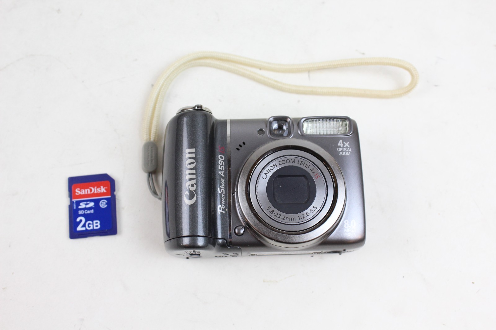 Canon PowerShot A590 IS 8.0MP Digital Camera w/ 2Gb memory card Canon PowerShot A590 IS 8.0MP Digital Camera w/ 2Gb memory card