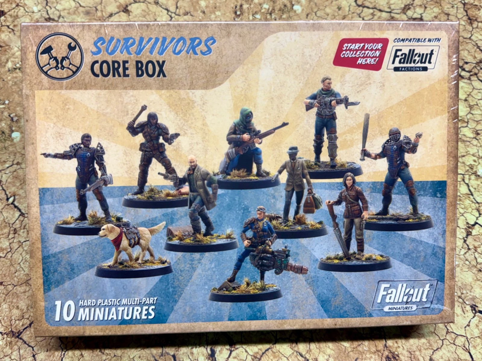 Fallout Wasteland Warfare Wasteland Survivors Core Box Modiphius NEW NIB Plastic