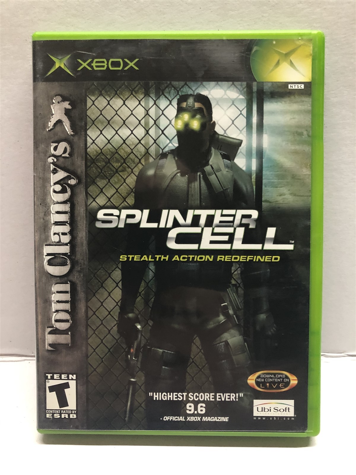 Tom Clancy\'s Splinter Cell (Microsoft Xbox, 2002) Complete Tested Working