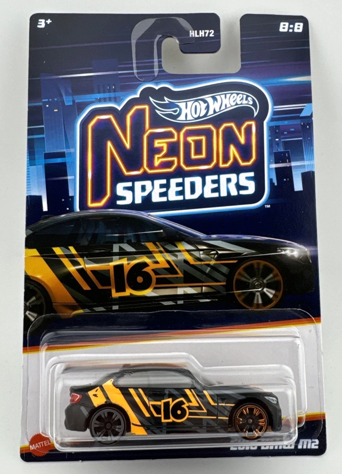 2023 Hot Wheels Neon Speeders - 2016 BMW M2 8/8 (Black & Orange) 2023 Hot Wheels Neon Speeders - 2016 BMW M2 8/8 (Black & Orange)