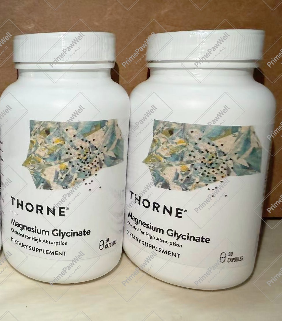 2 bottles-THORNE Magnesium Glycinate Restful Sleep & Muscle Relaxation