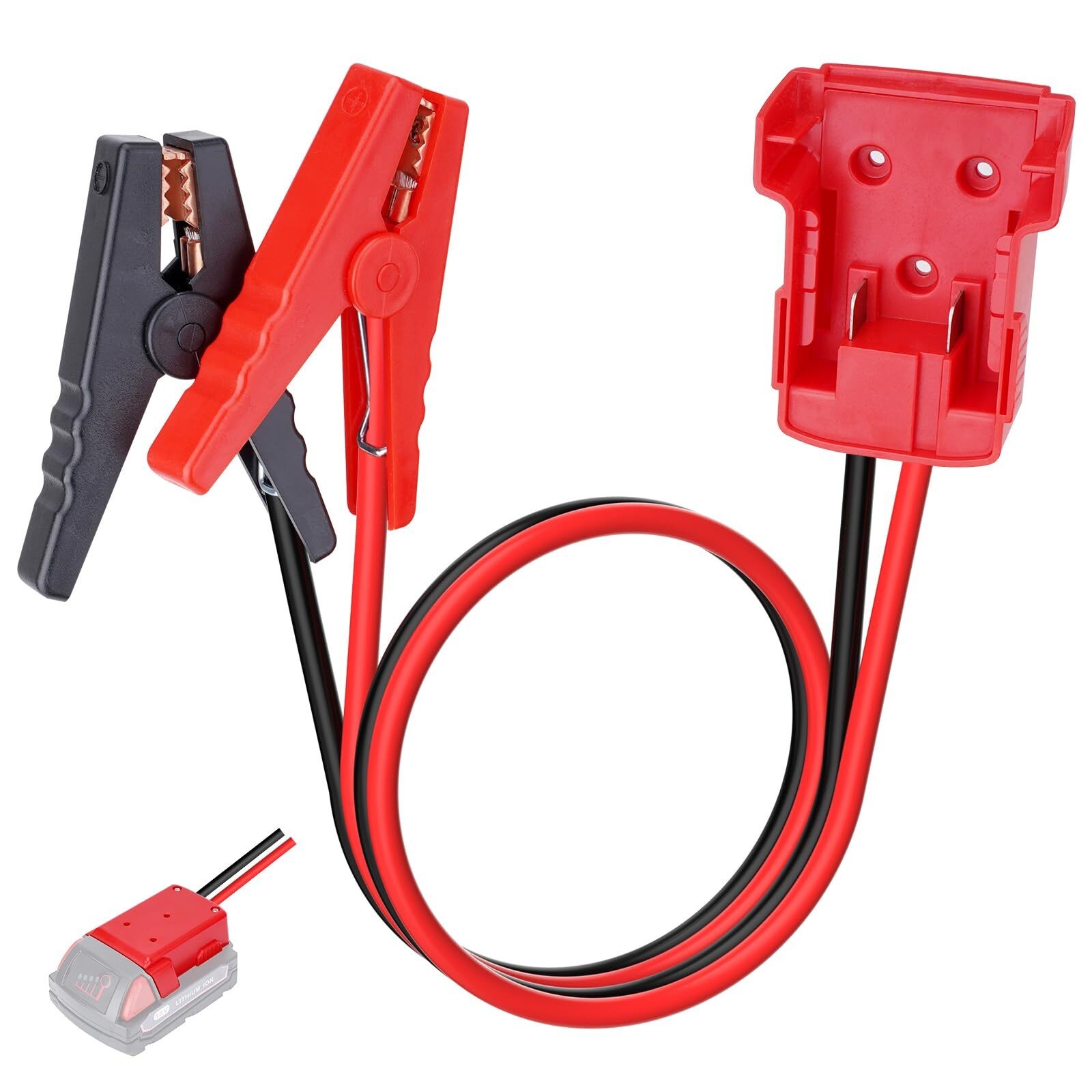 For Milwaukee For M18 Power Battery Jumper Starter Jump Kit 8 AWG  Booster Cable