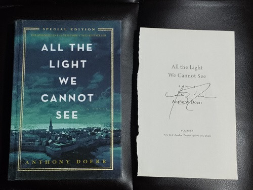 Anthony Doerr All the Light We Cannot See HC + Loose Signed Title Page Near Fine