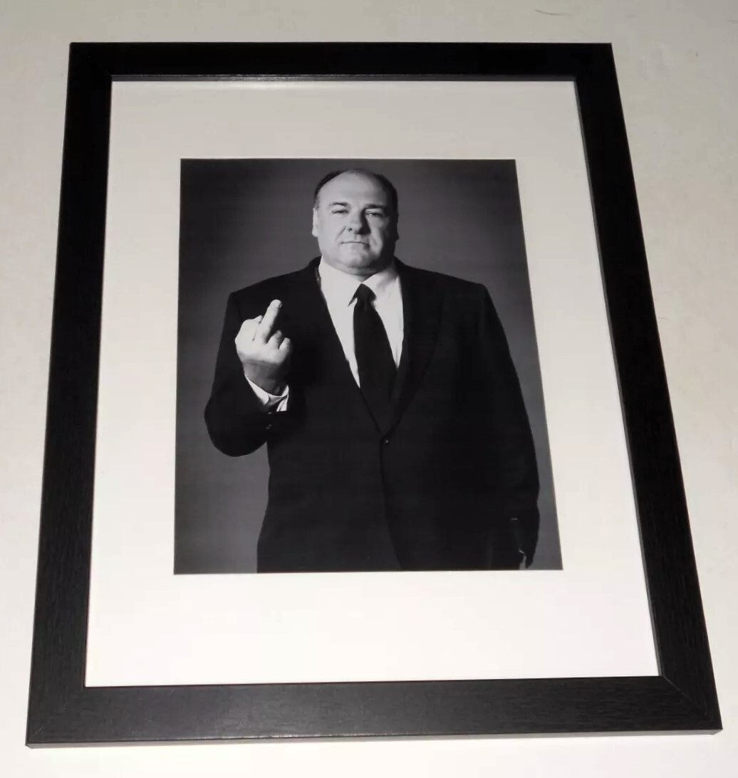 Framed James Gandolfini Tony Soprano 