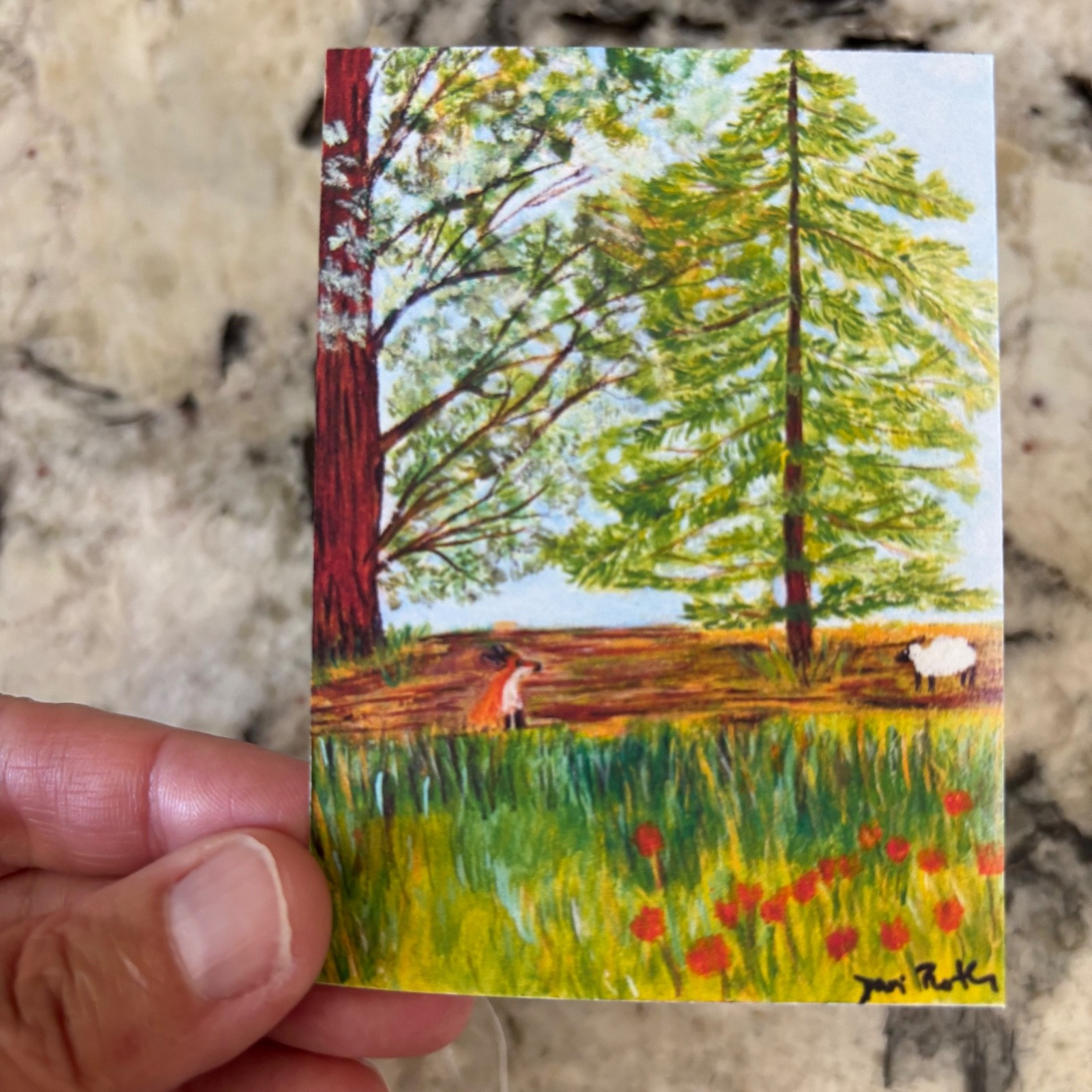 aceo Print of original art “afternoon tea in PA” by DaniRothArt aceo Print of original art “afternoon tea in PA” by DaniRothArt