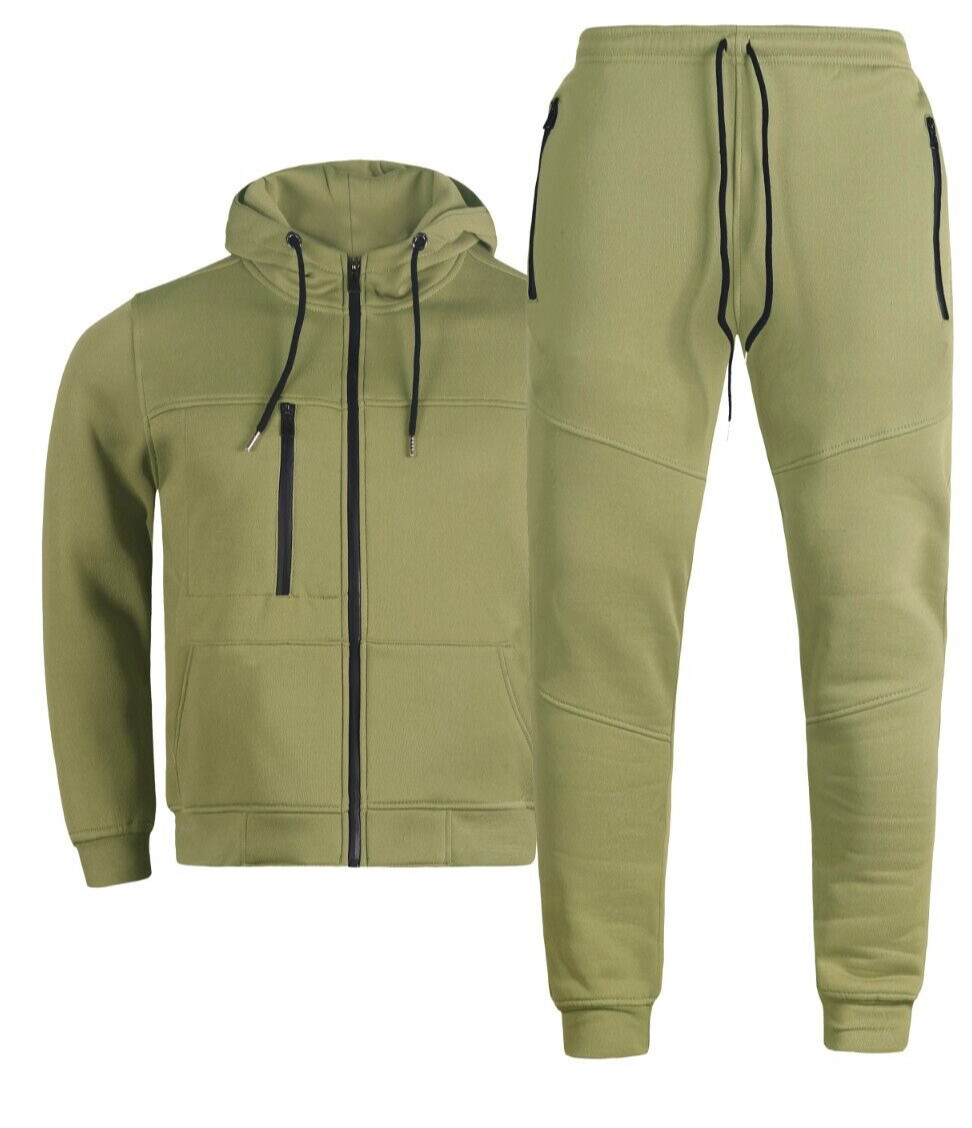 Men\'s Solid Jogger Tech Suit Fleece Sweatsuit SMALL TO 5XL Running Gym Jogging Men\'s Solid Jogger Tech Suit Fleece Sweatsuit SMALL TO 5XL Running Gym Jogging