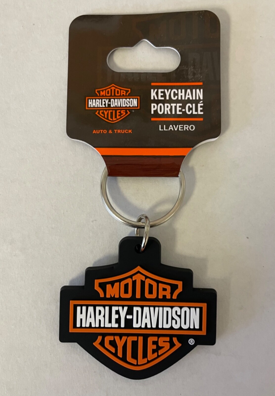 Harley-Davidson Bar & Shield Rubber Key Chain Plasticolor NEW Harley-Davidson Bar & Shield Rubber Key Chain Plasticolor NEW