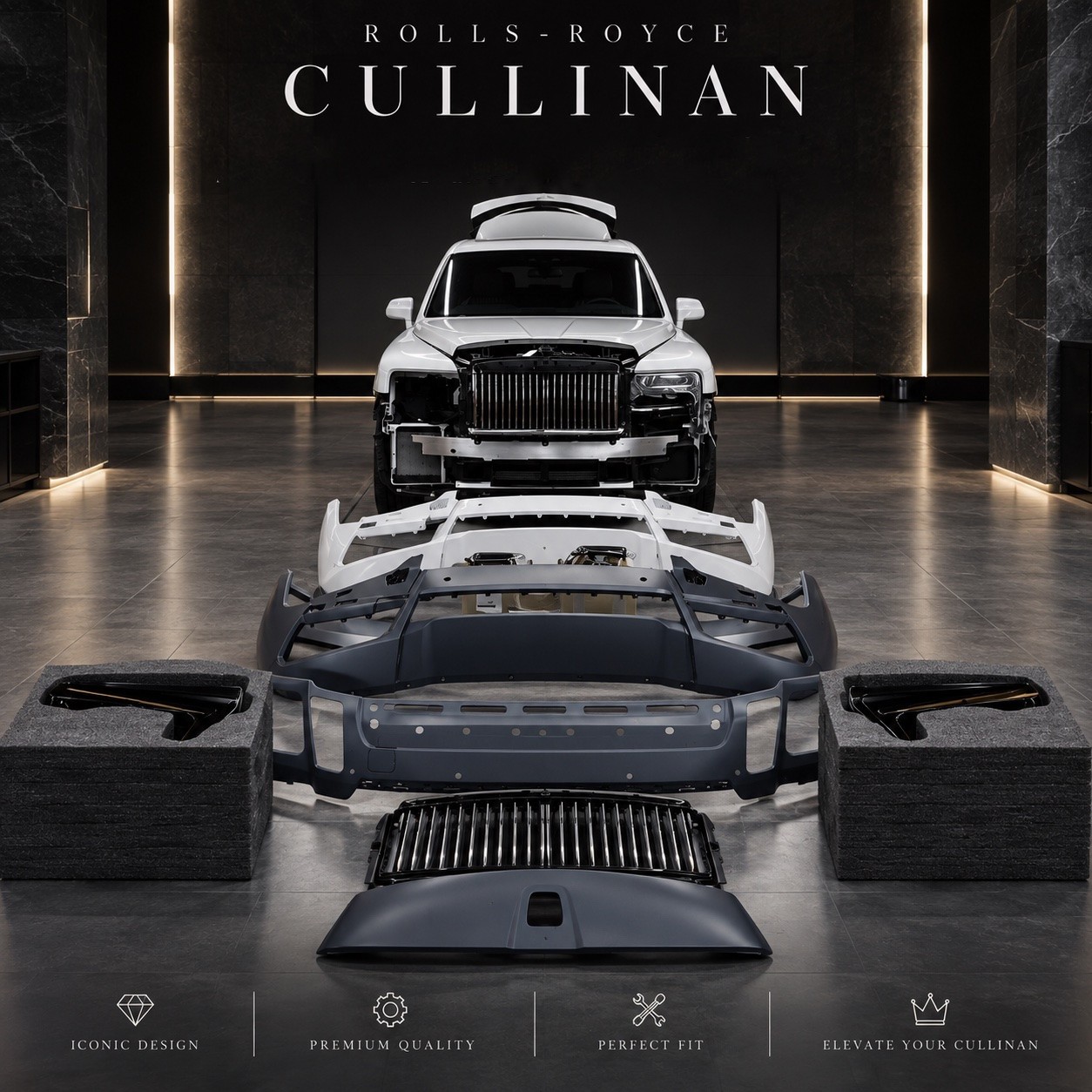 Rolls-Royce BodyKit For 19-24 Cullinan Upgrade 25 Series II Version Rolls-Royce BodyKit For 19-24 Cullinan Upgrade 25 Series II Version