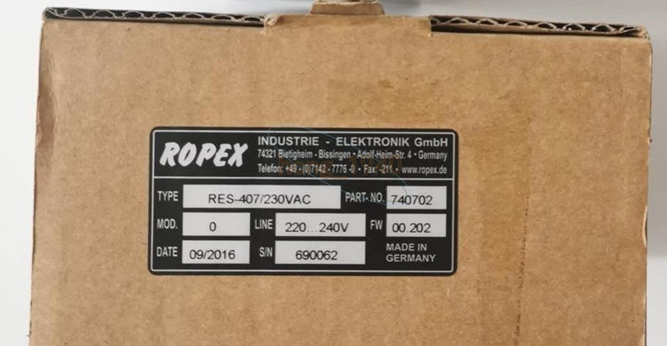 1PCS NEW ROPEX TEMPERATURE CONTROLLER RES-407/230VAC