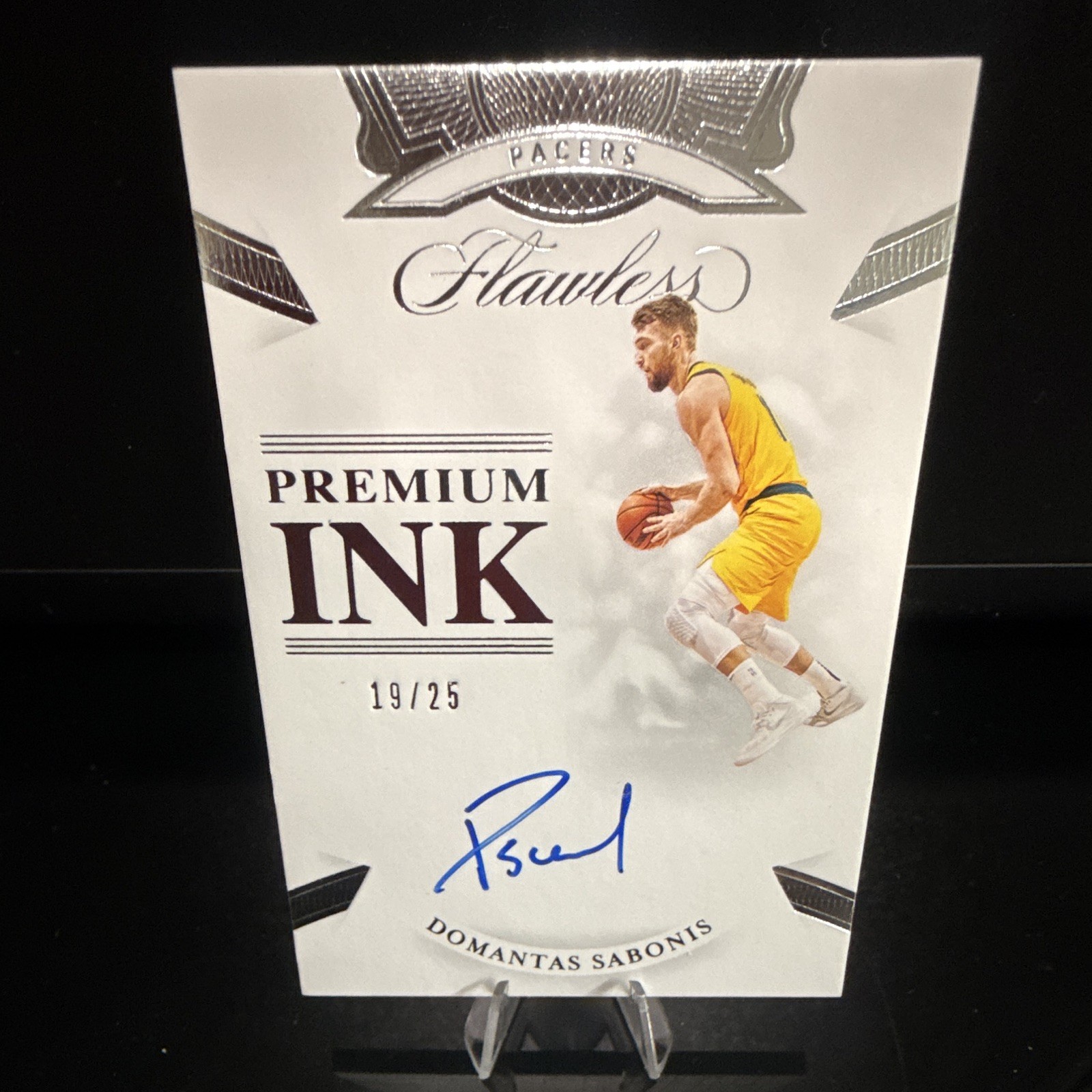 Panini Flawless 2019-20 Domantas Sabonis Premium Ink Auto PI-DSB 19/25