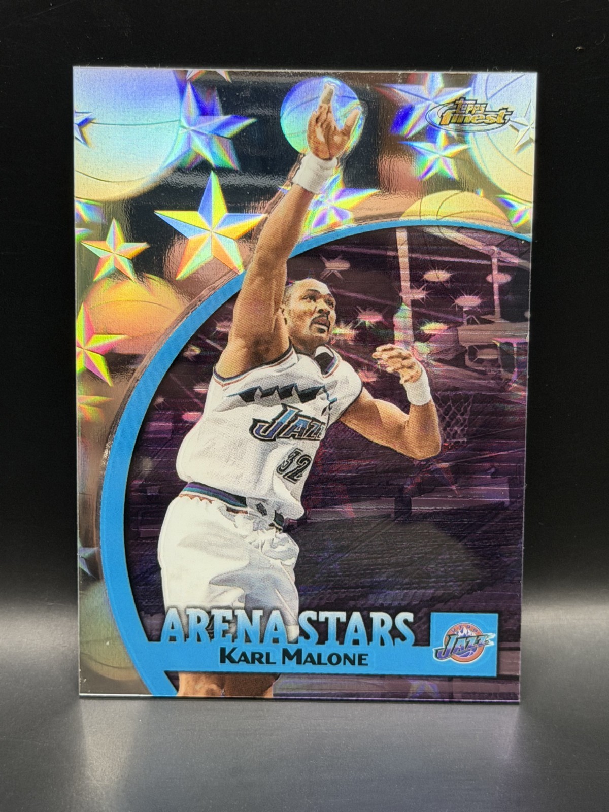 1998-99 Topps Finest - Arena Stars Karl Malone #AS10