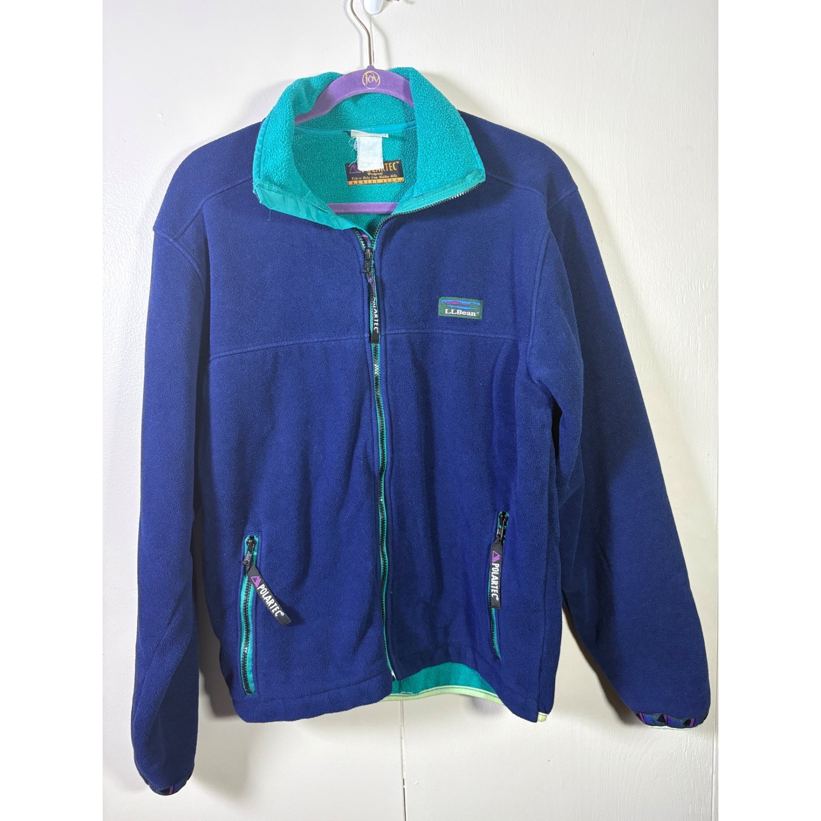 Vtg LL Bean Polartec Series 1000 Freeport Maine Fleece Jacket M? 90s Retro Gorp