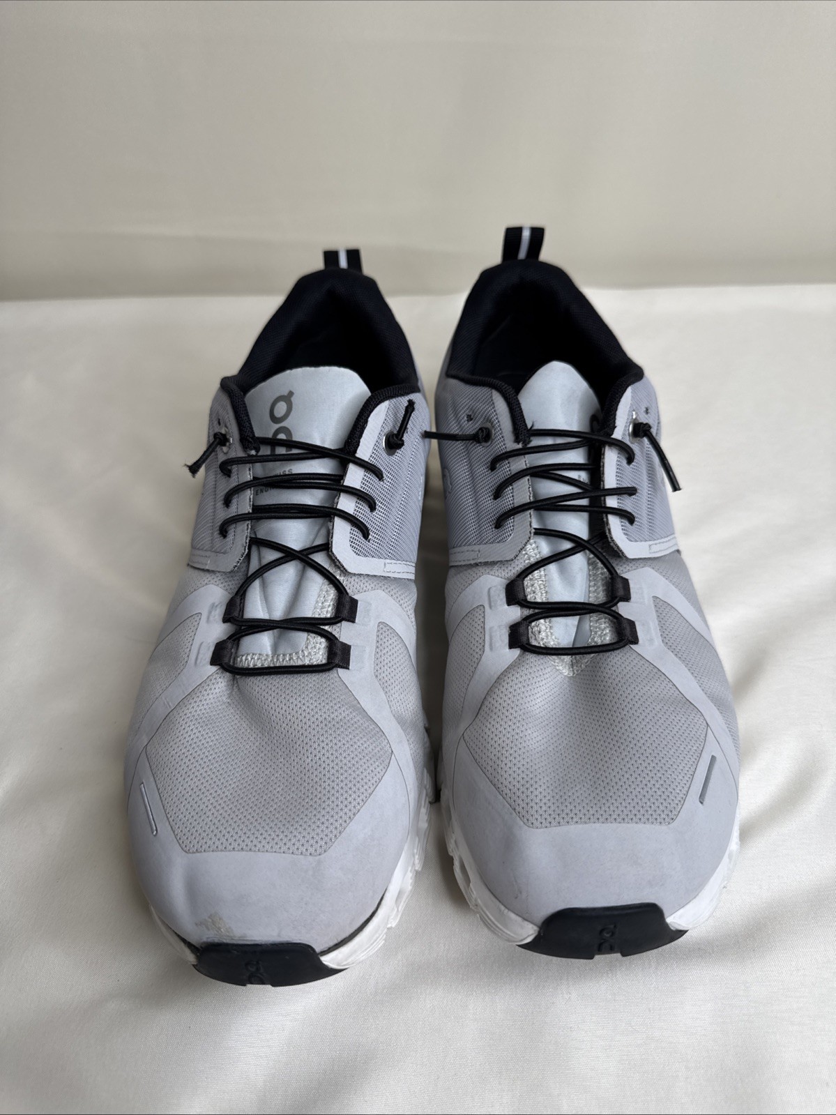 On Cloud Waterproof Size W11 Gray Black Running Shoes