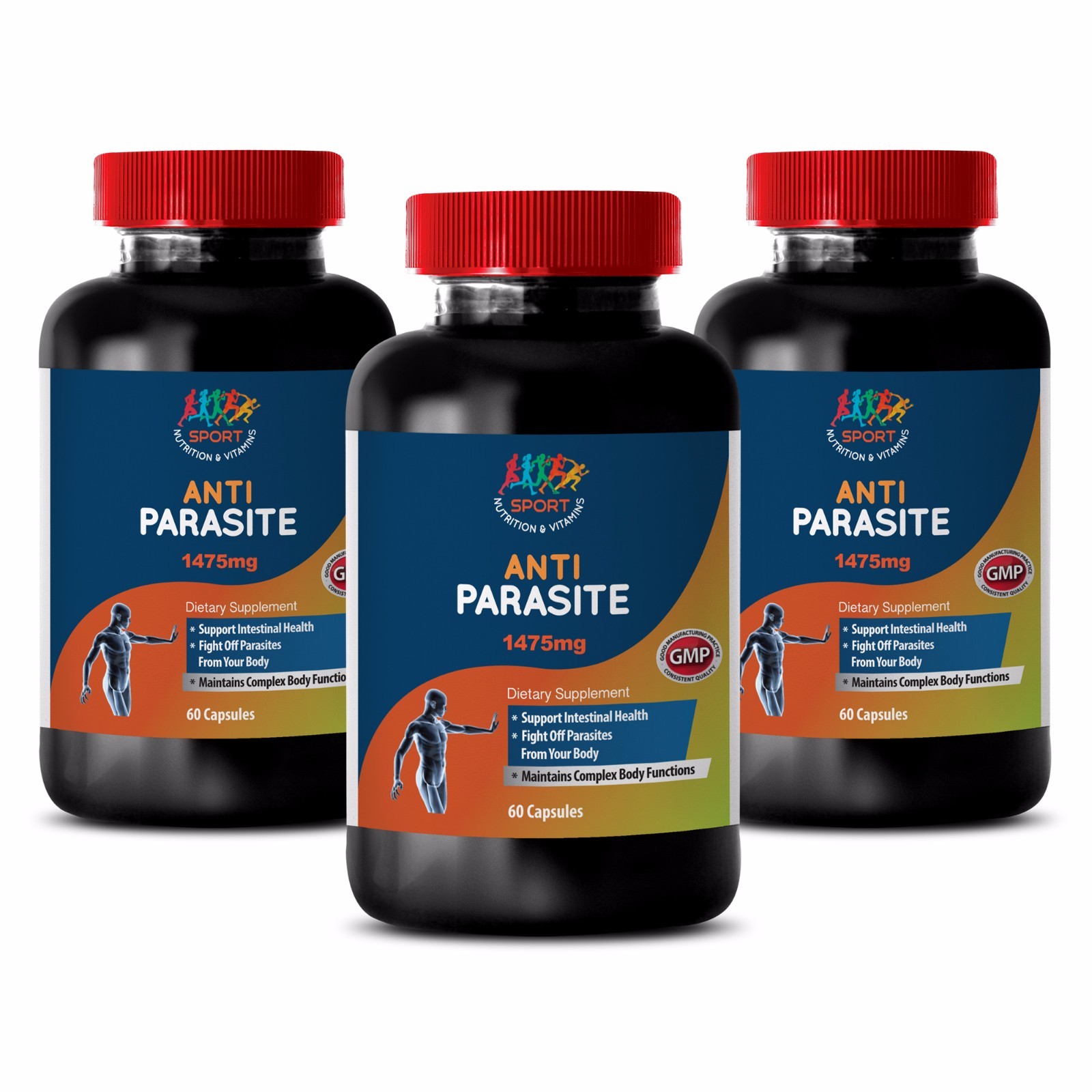 Support Intestinal Health - Anti Parasite Solution 1475mg - Wormwood Seeds 3B