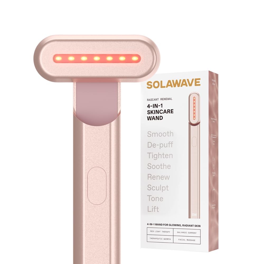 Solawave 4-in-1 Red Light Therapy Wand for Face & Neck